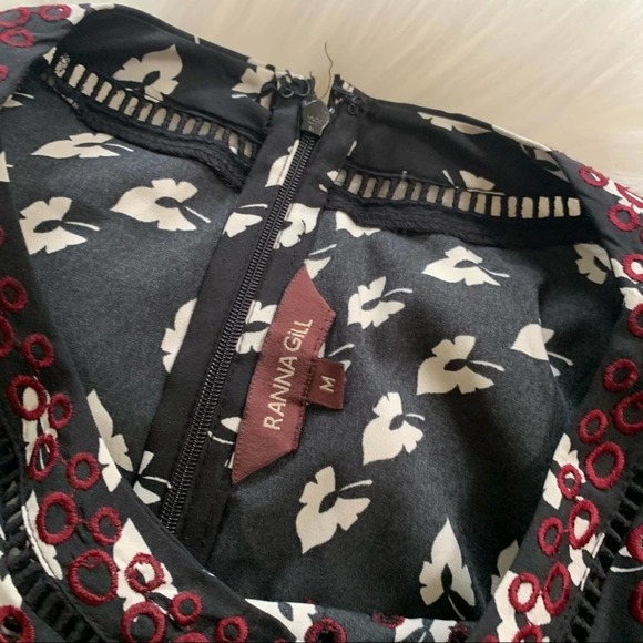 Anthropologie Ranna Gill Maiden Leaf Romper. Sz M - Picture 9 of 14